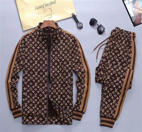 lv monogram tracksuit|louis vuitton tracksuit set.